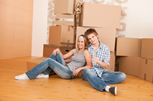 Removal van ready for a home move in Crystal Palace