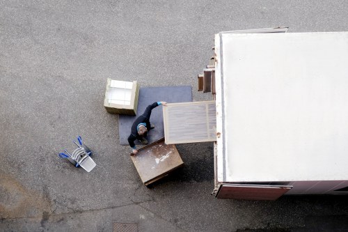 Careful furniture handling during a house relocation