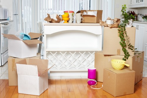 Van loading furniture and boxes for a Crystal Palace move