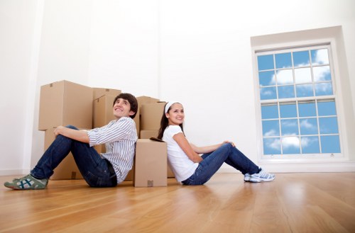 Commercial relocation using a moving truck in Crystal Palace