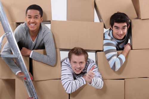 Local moving team loading household items for a Crystal Palace relocation