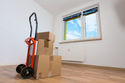 Removals team handling apartment furniture during a Crystal Palace move